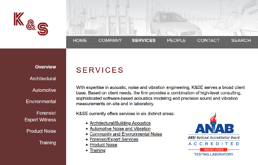 Kolano & Saha Engineers image of website